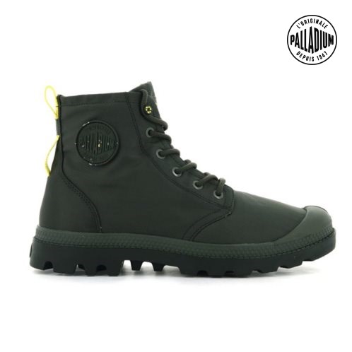 Bottes Palladium Pampa Recycle Imperméables+ 2 Homme Vert Olive | FR IZM368D